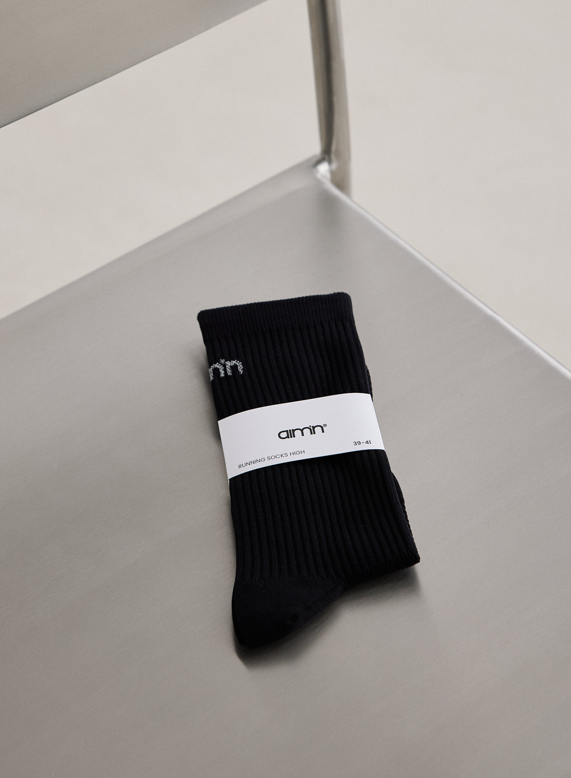 Black Running Socks High