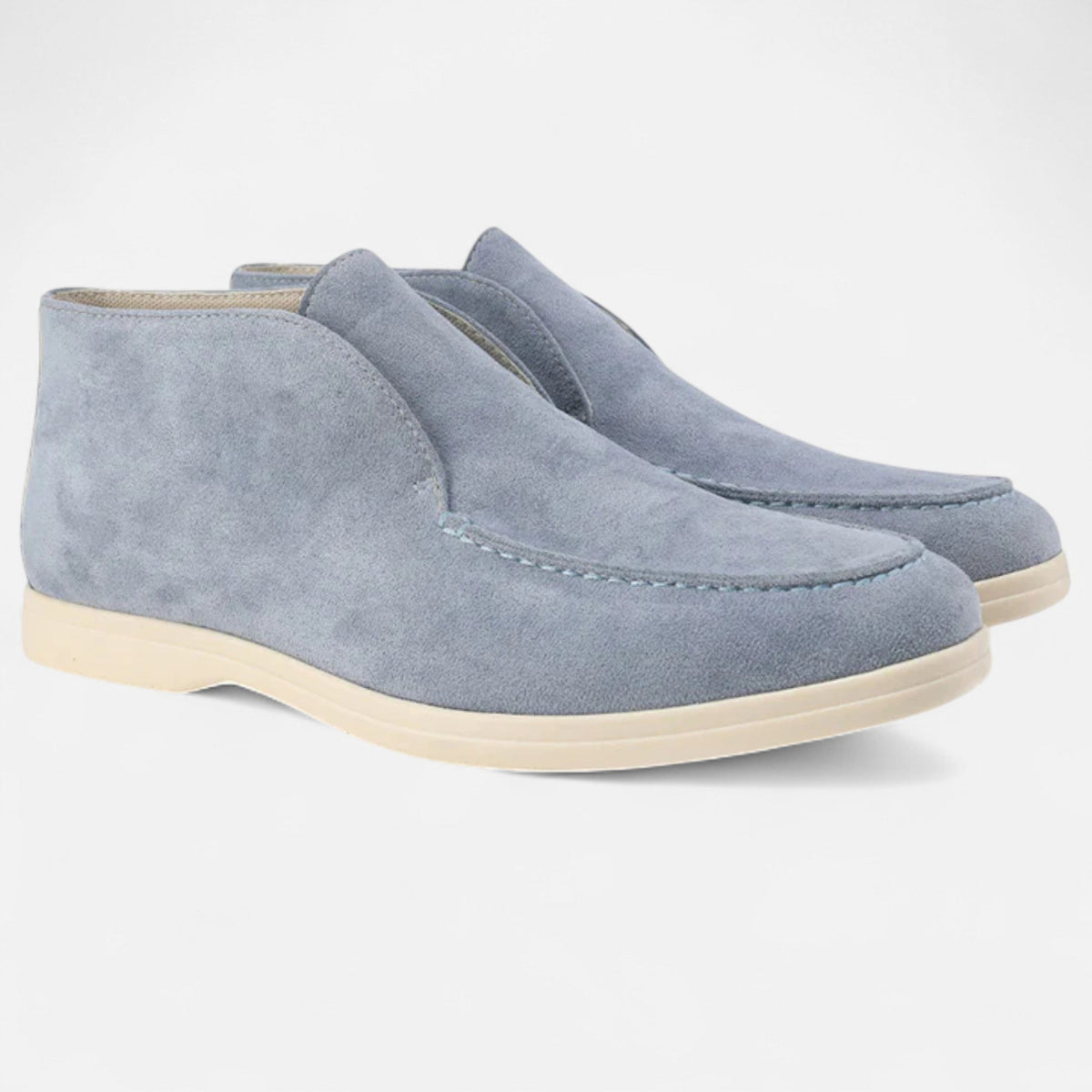 Men's High-Cut Suede Loafers | Smart Casual Dress Shoes