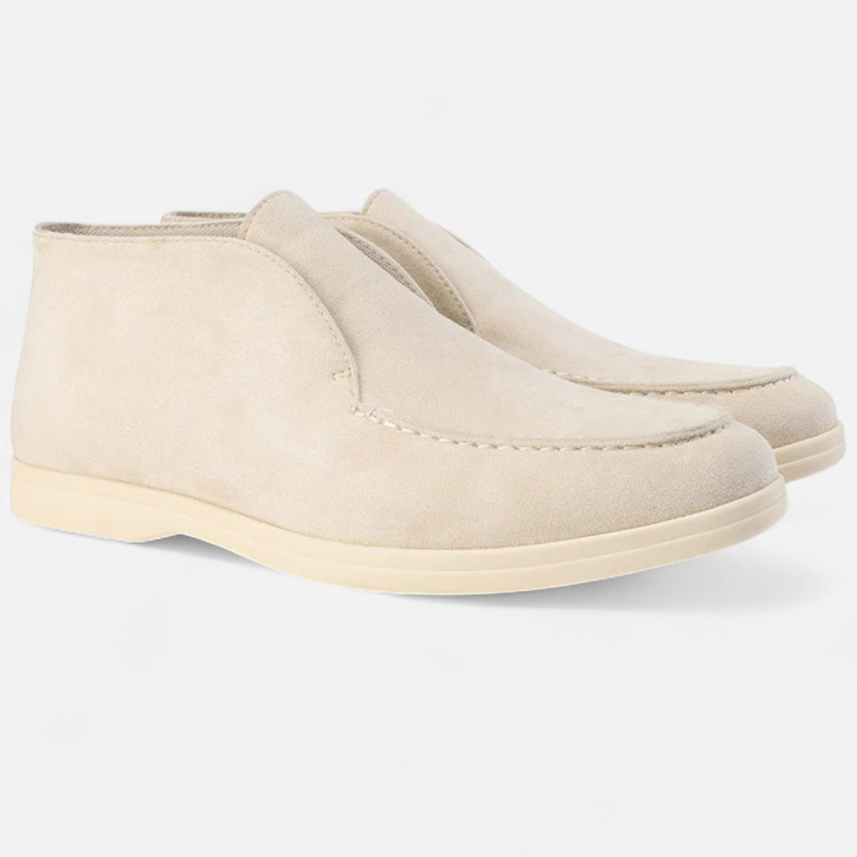 Men's High-Cut Suede Loafers | Smart Casual Dress Shoes