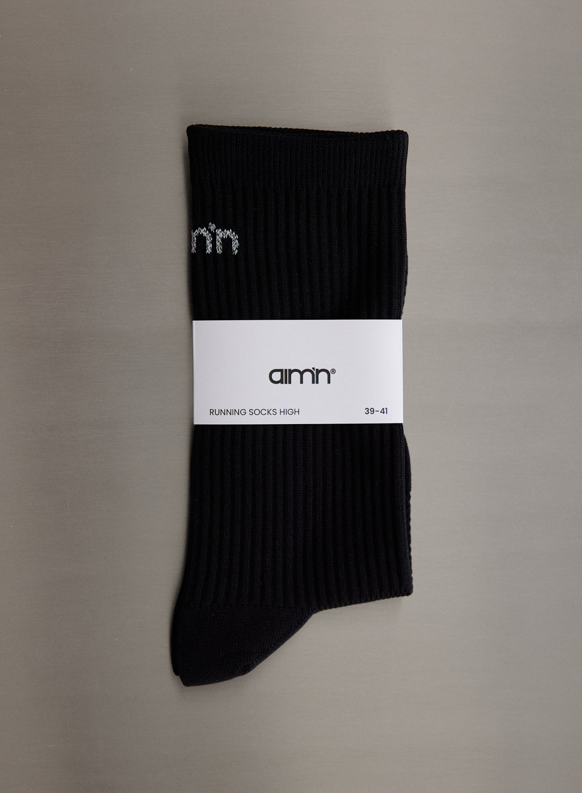 Black Running Socks High
