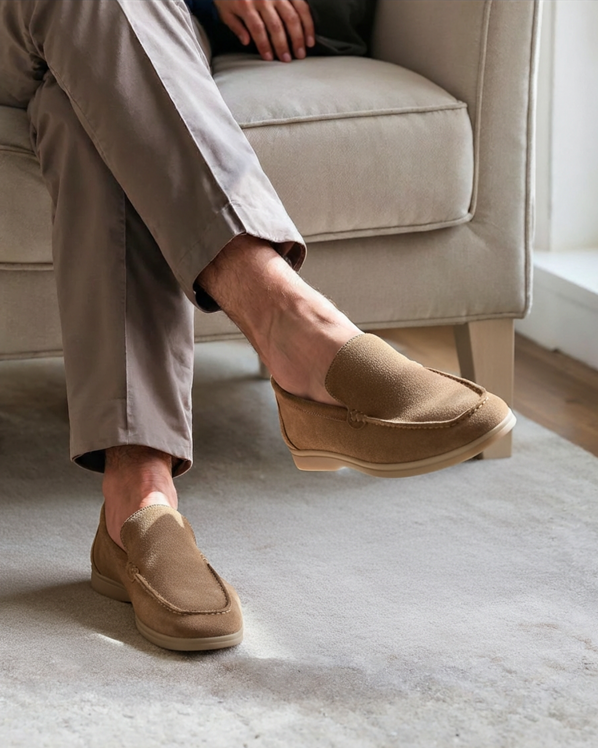 Men's Suede Loafers | Slip-On Dress Casual Shoes