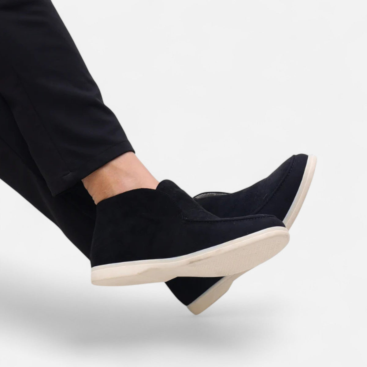 Men's High-Cut Suede Loafers | Smart Casual Dress Shoes
